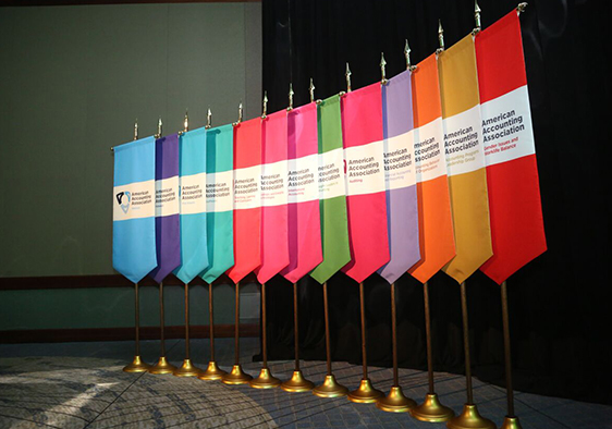 Picture of colorful Graduation Gonfalons