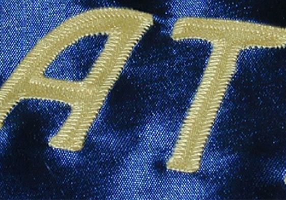 Close Up of a Custom Appliqu Flag