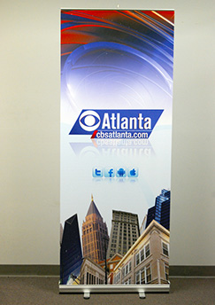 CBS-themed Retractable Banner