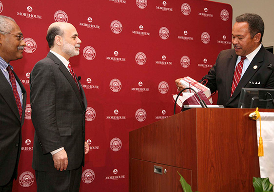 Red Backdrop in a College Event